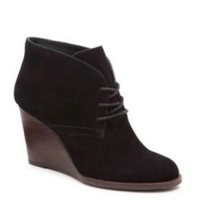 Lucky Brand Yamene Wedge Ankle Boots, Women's Size 8.5 M Black